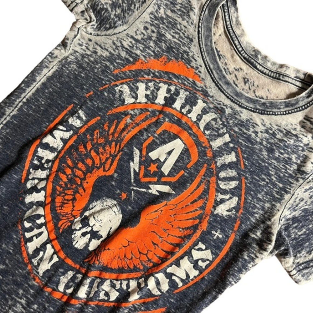 Affliction American Customs women’s‎ sheer tshirt size small